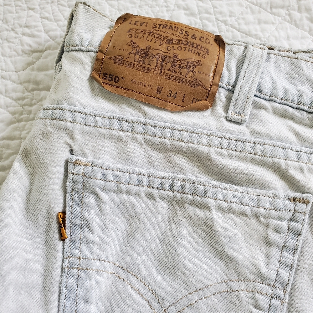 Vintage levis jeans shorts orange tab 34